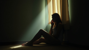 Mulher sofrendo com os sintomas do Borderline na busca do diagnóstico
